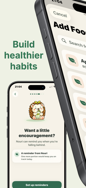 Nouri — Encouragement reminders from Nouri to help you stay on track.
